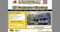 Desktop Screenshot of nhcontractordirectory.com