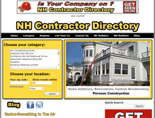 Tablet Screenshot of nhcontractordirectory.com